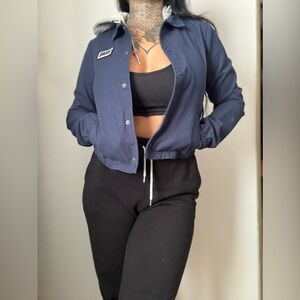 Vans Women's Navy Varsity Jacket